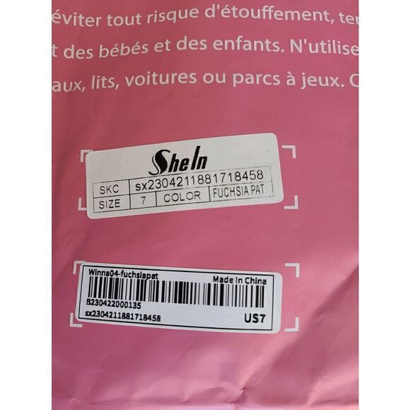 Barbie Pink Artificial Patent PU Leather Closed Toe Platform Pumps SIZE 7 NEW - Picture 7 of 15